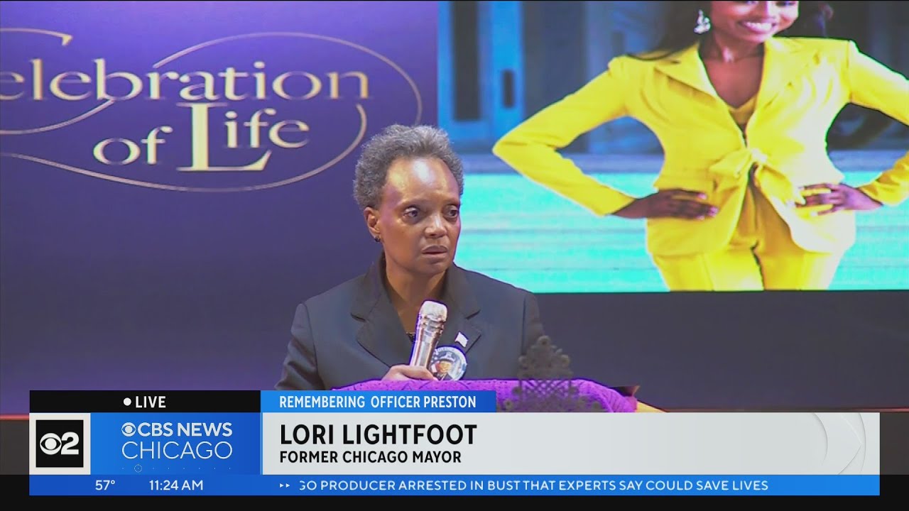 Former Mayor Lightfoot calls Officer Preston "a bright and blazing star
