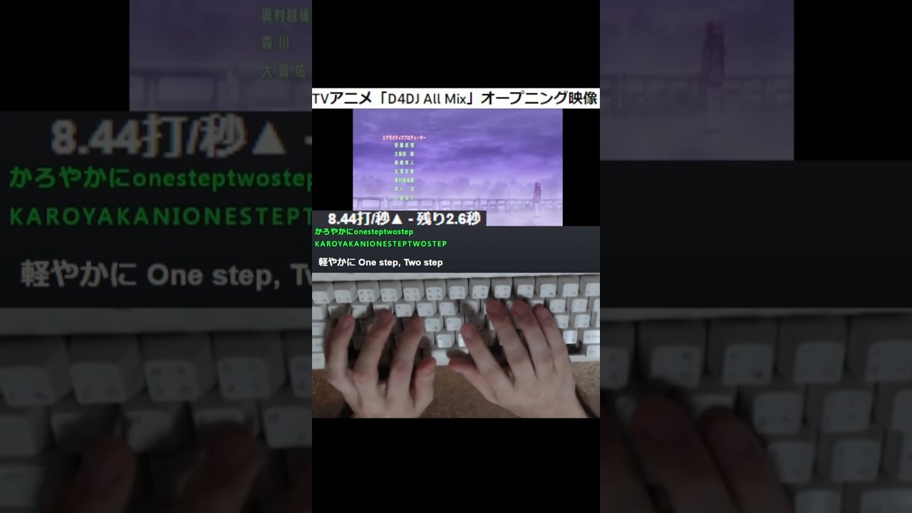 TVアニメ「D4DJ All Mix」タイピング！