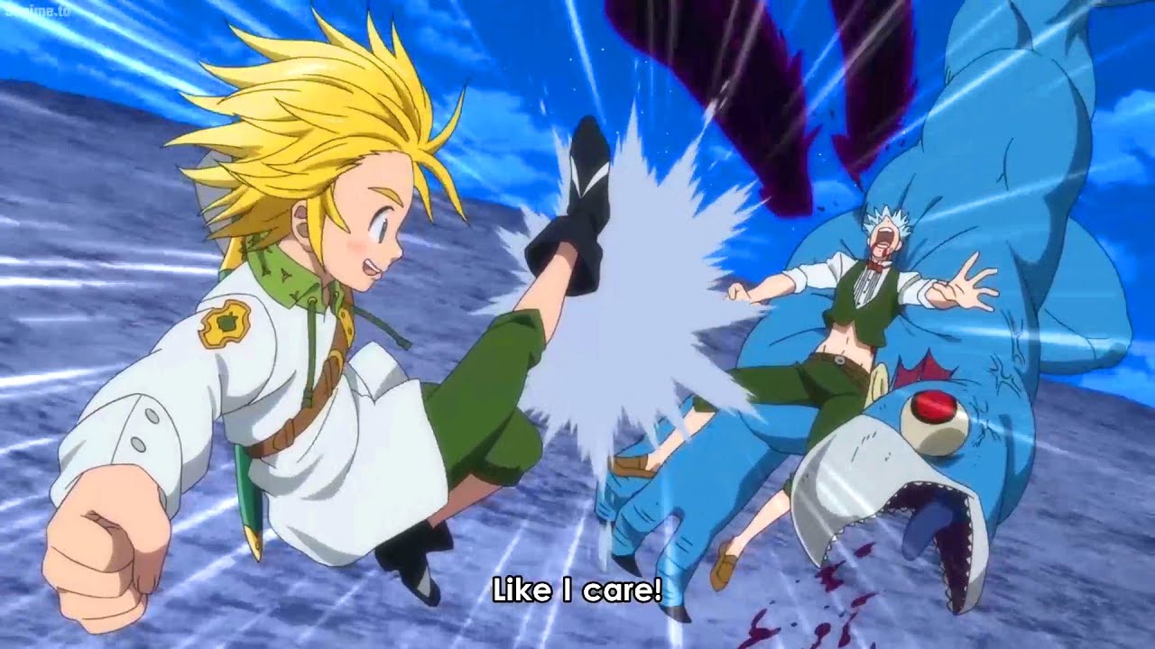 七つの大罪 憤怒の審判   [ Best Moments #126 ] メリオダスが放った強烈な蹴りでバンはモンスターに吹き飛ばされた ||The Seven Deadly Sins