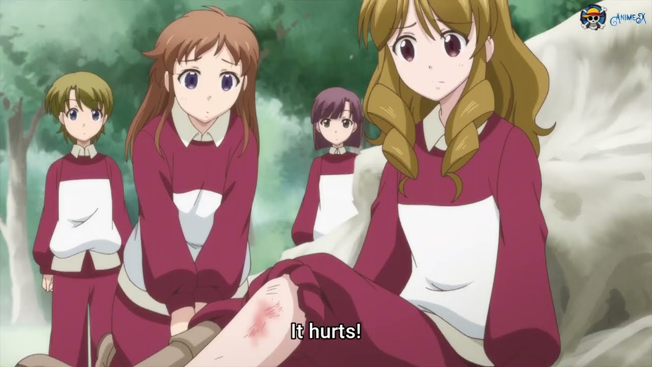 Elia uses healing Slime to heal a girl | By the Grace of the Gods