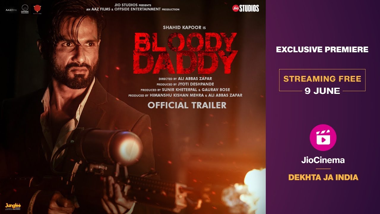 Bloody Daddy Official Trailer | Shahid Kapoor | Diana Penty | Ali Abbas Zafar | Jio Cinema