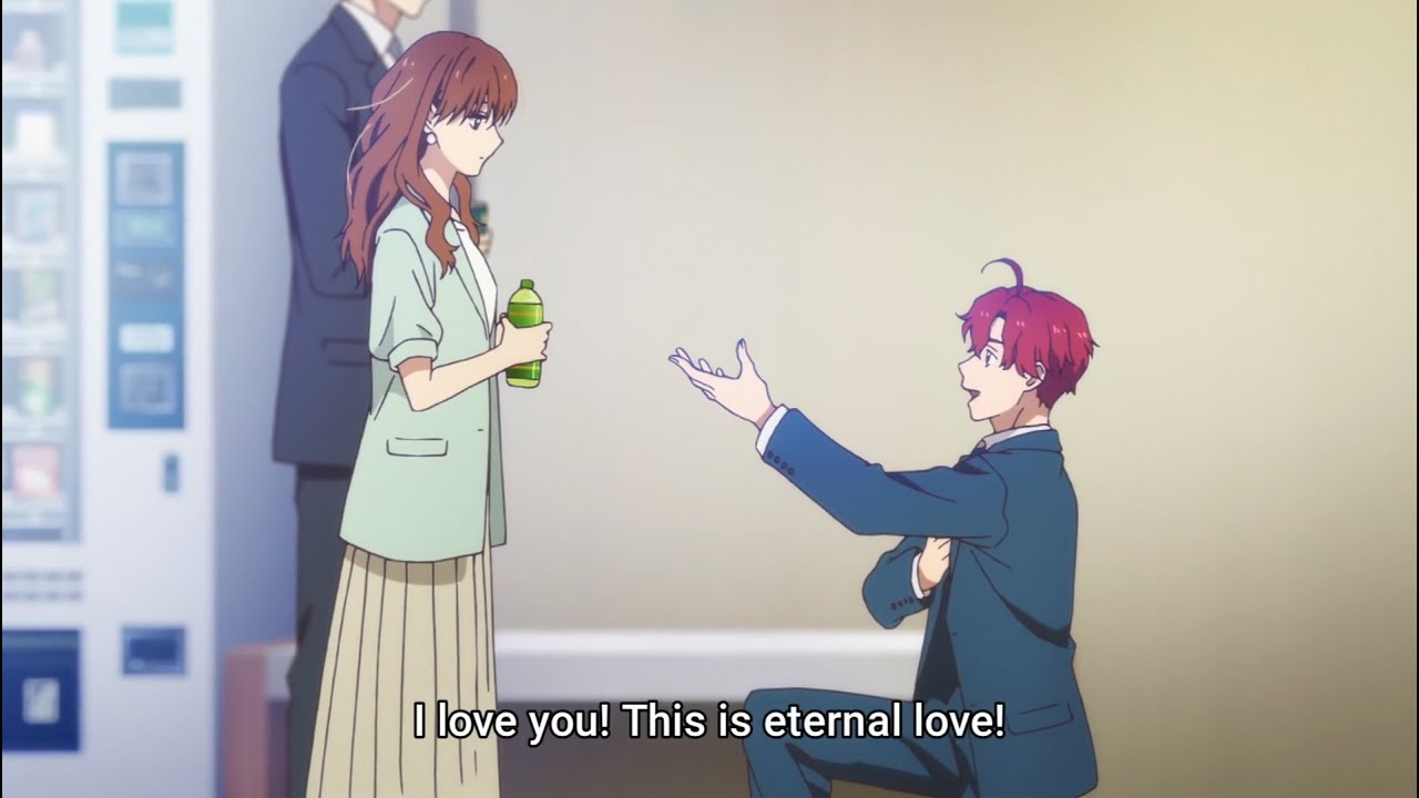 Katori-kun propose Fuyutsuki-san and make  Himuro-kun angry AF - 氷属性男子とクールな同僚女子 Episode 5