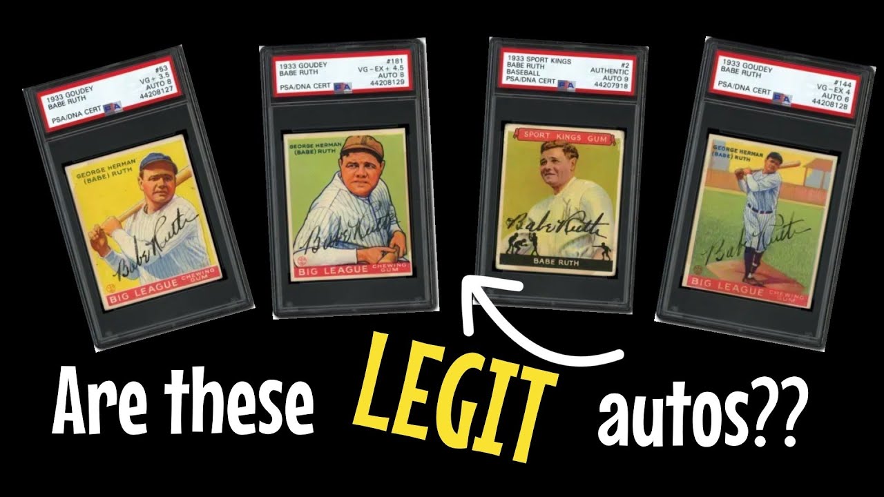 Are these real Babe Ruth Goudey autographs in the Mile High Card Collection?? (Attic Find Friday!)