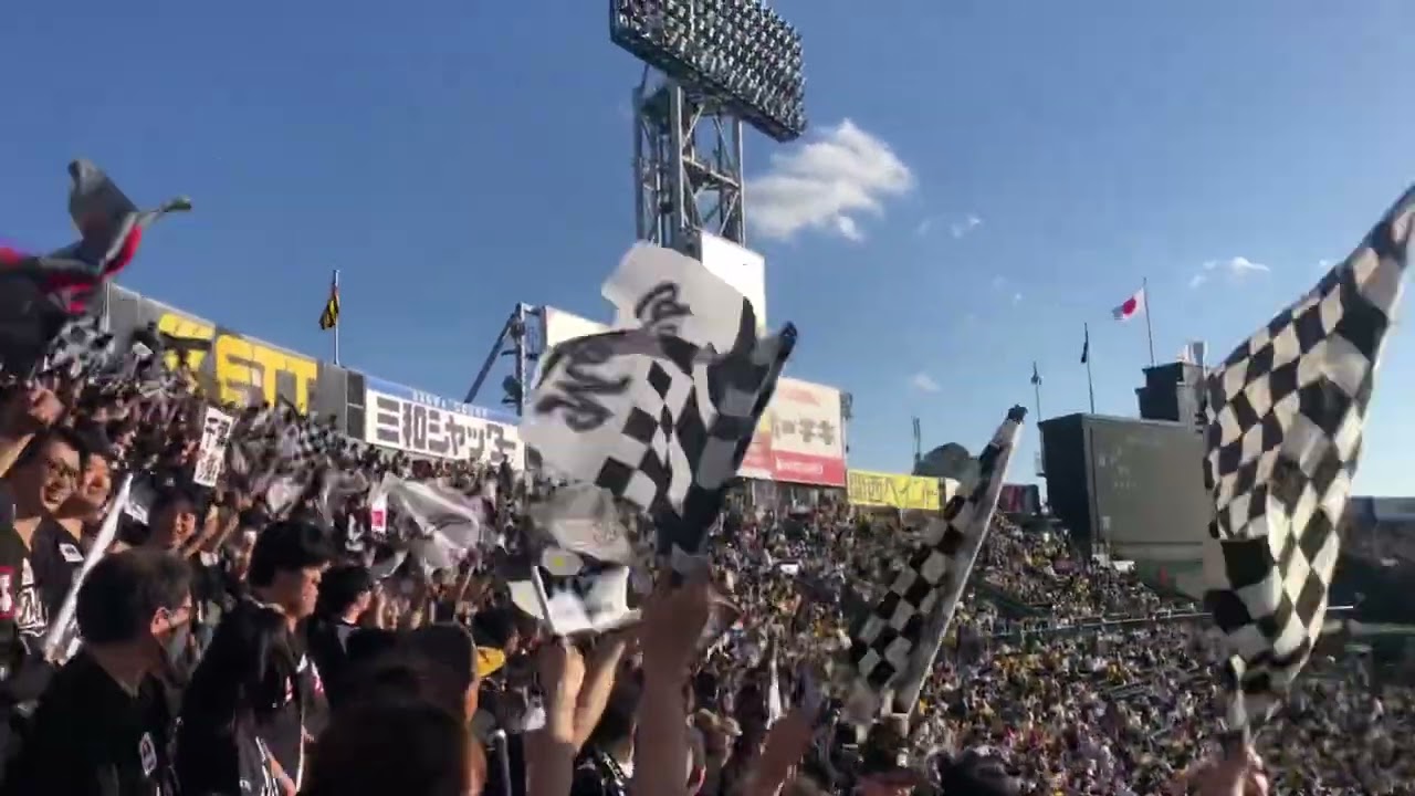 劇熱🔥甲子園にロッテコールが帰って来た😭スタメン発表選手コール！！