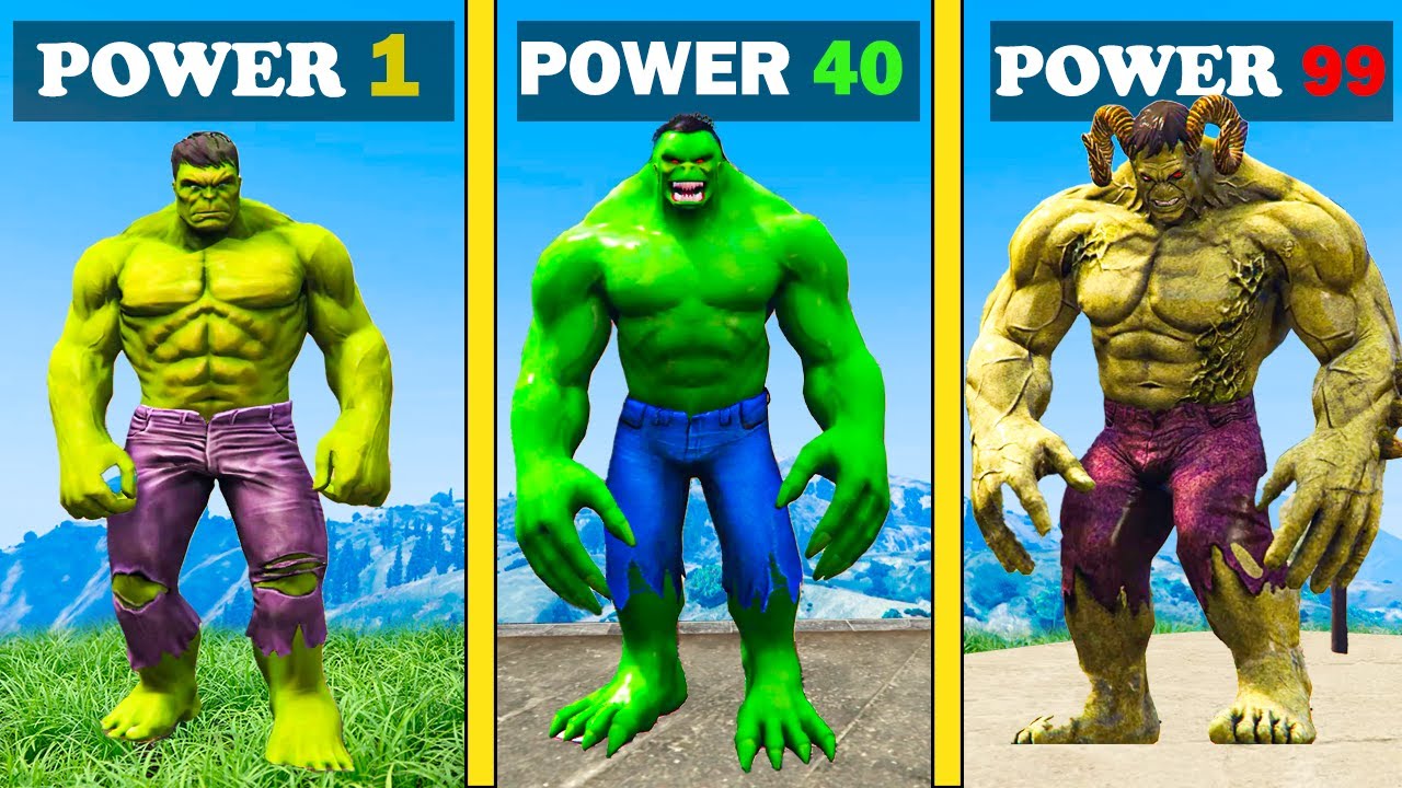 Power 1 Hulk to Power 99 Revenger Hulk in GTA 5