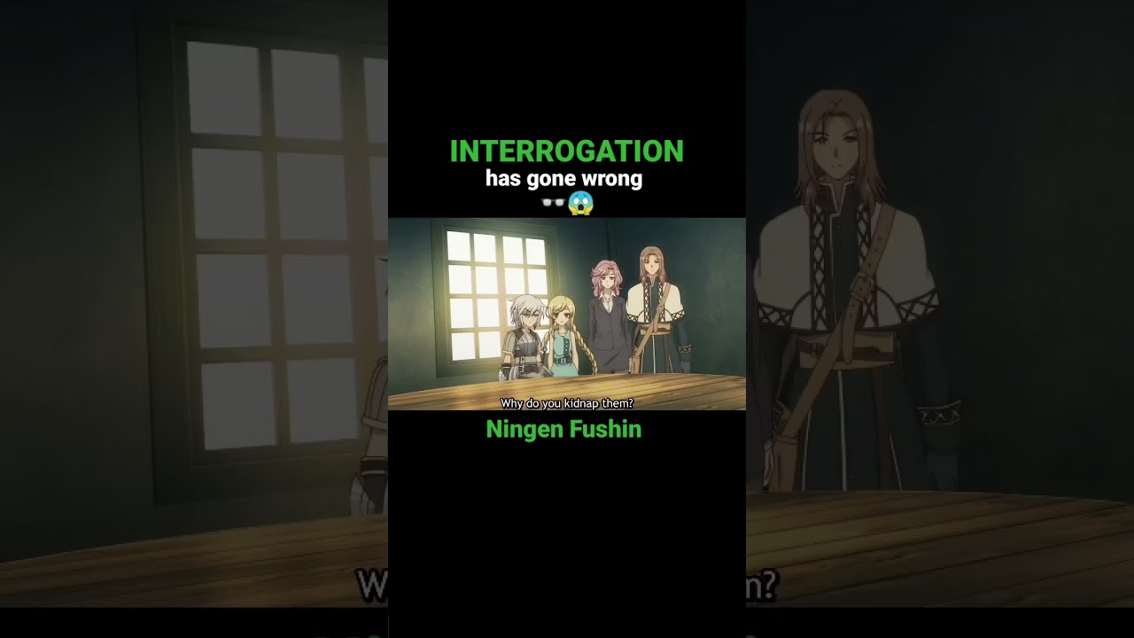 Interrogation has gone wrong 👓😱 || Ningen Fushin - Badass Anime Moments #midorinote17 #shorts