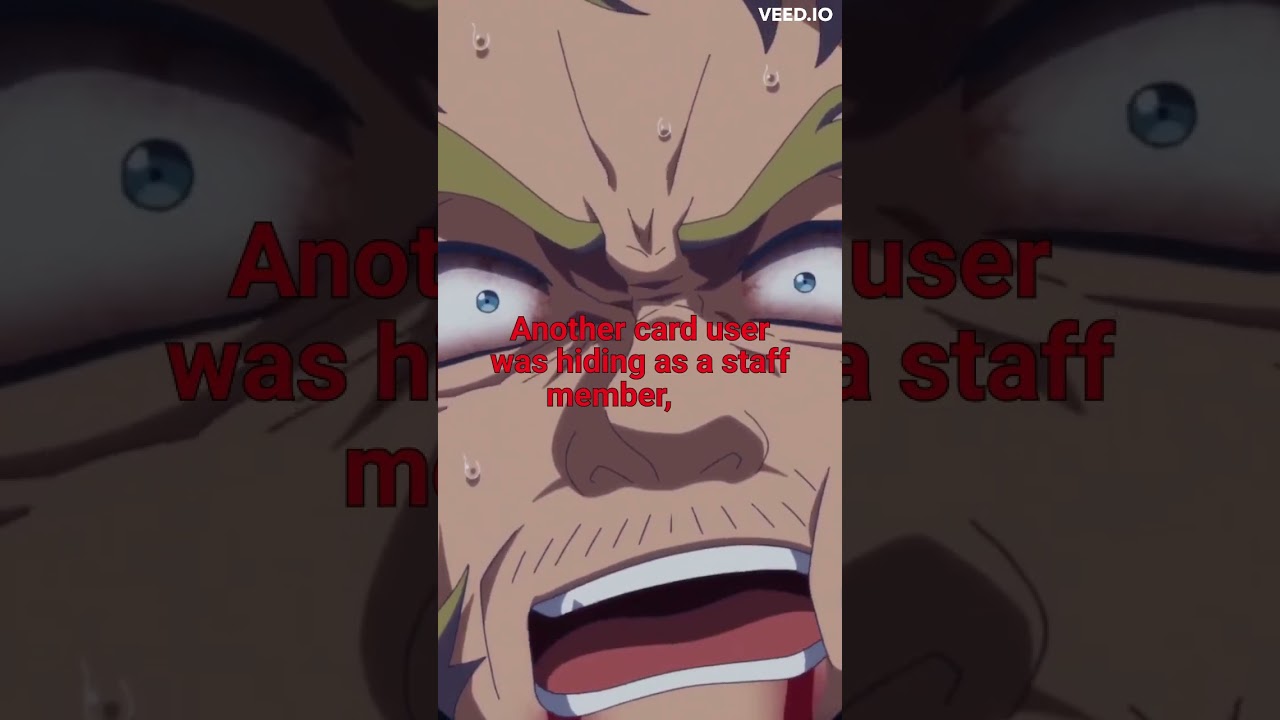 New Anime where Cards give Special Powers #shorts