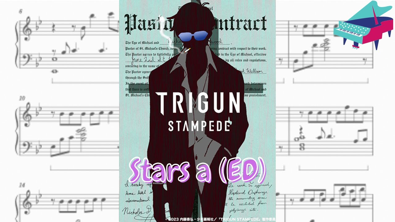 Stars α (星のクズ α) - Trigun Stampede ED - Piano Transcription + Sheet Music