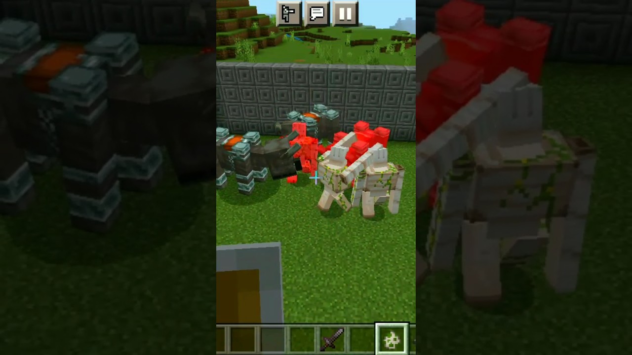 3 IRON GOLEM VS 3 REVENGER #minecraft #trending #trendingshorts #youtubeshorts #trend #shorts #short