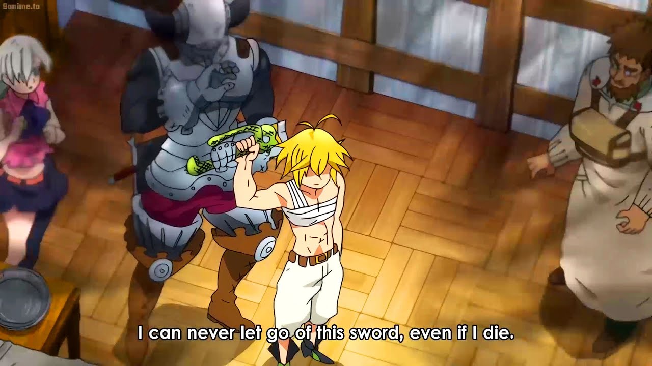 七つの大罪の血みどろの戦い| ゴルギウスが現れ、エリザベスとメリオダスの剣をリオネスに取り戻そうとする Gorgeous tries to get Meliodas' sword for Liones