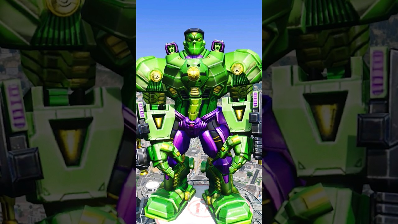 FRANKLIN Become GIANT ROBOT HULK And KILL EVIL REVENGER HULK In Gta 5 #shorts  #gta5