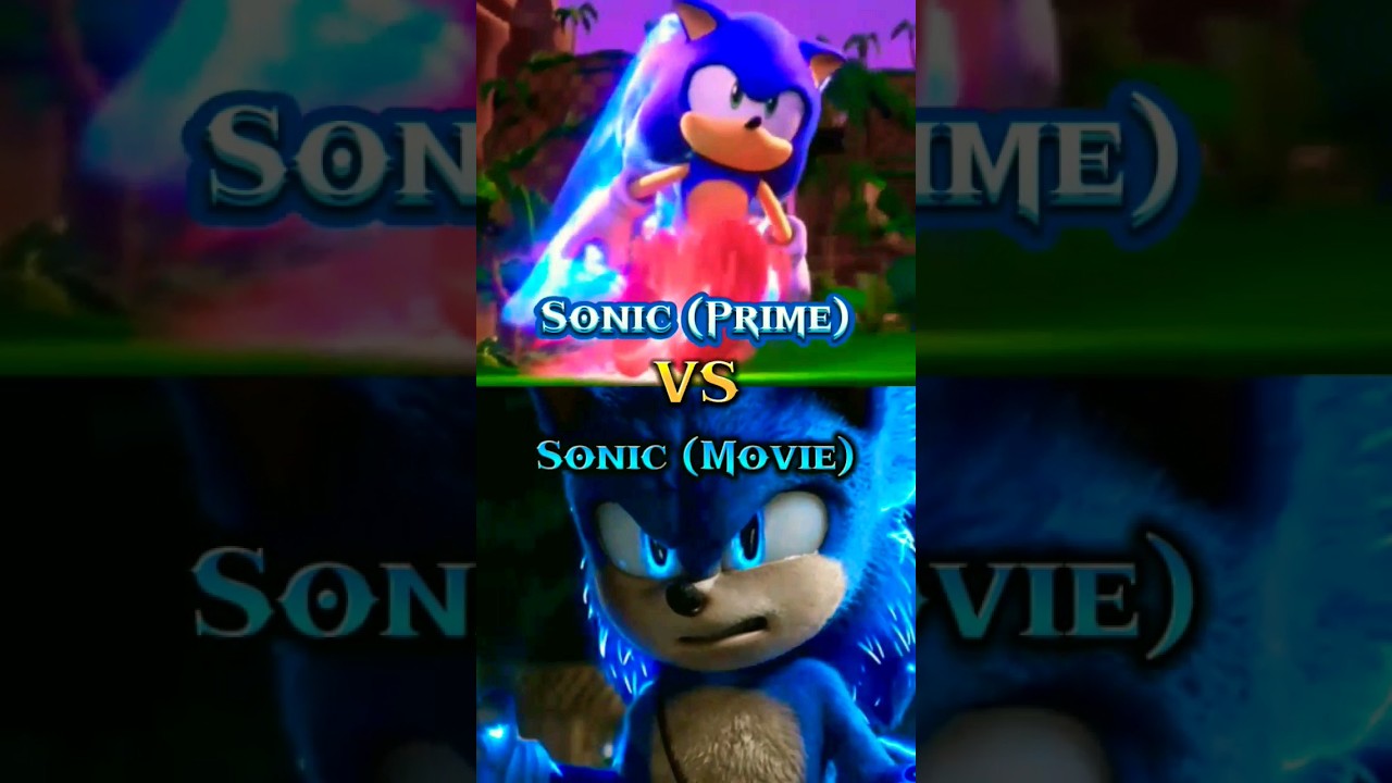 Sonic (Prime) VS Sonic (Movie) #shorts