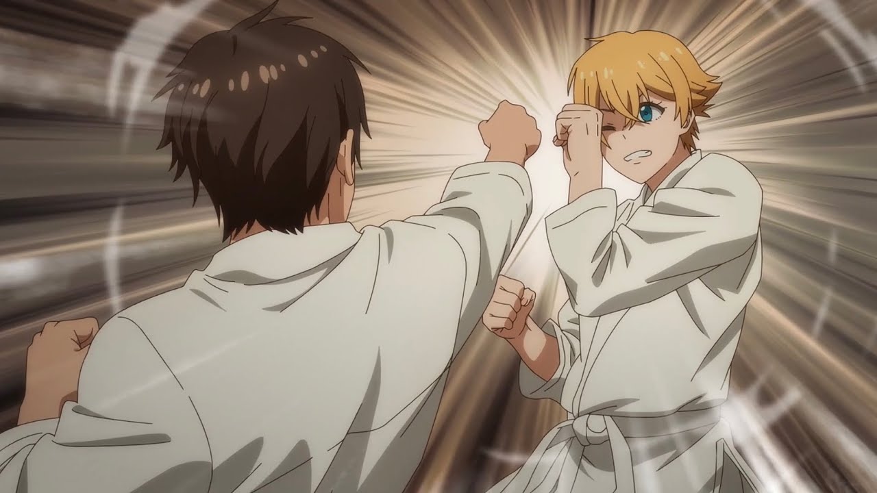 Jun fights with Misaki-senpai (not Zenitsu Mode) |  Tomo-chan is a girl episode 9