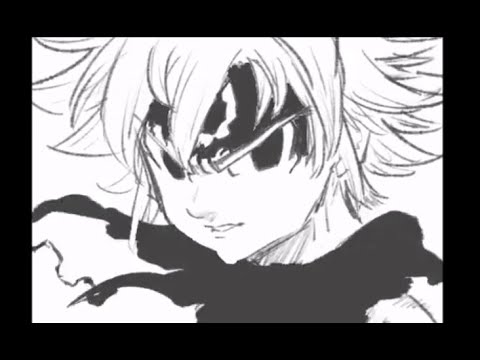 七つの大罪　メリオダスｖｓエスカノール　手描きアニメ