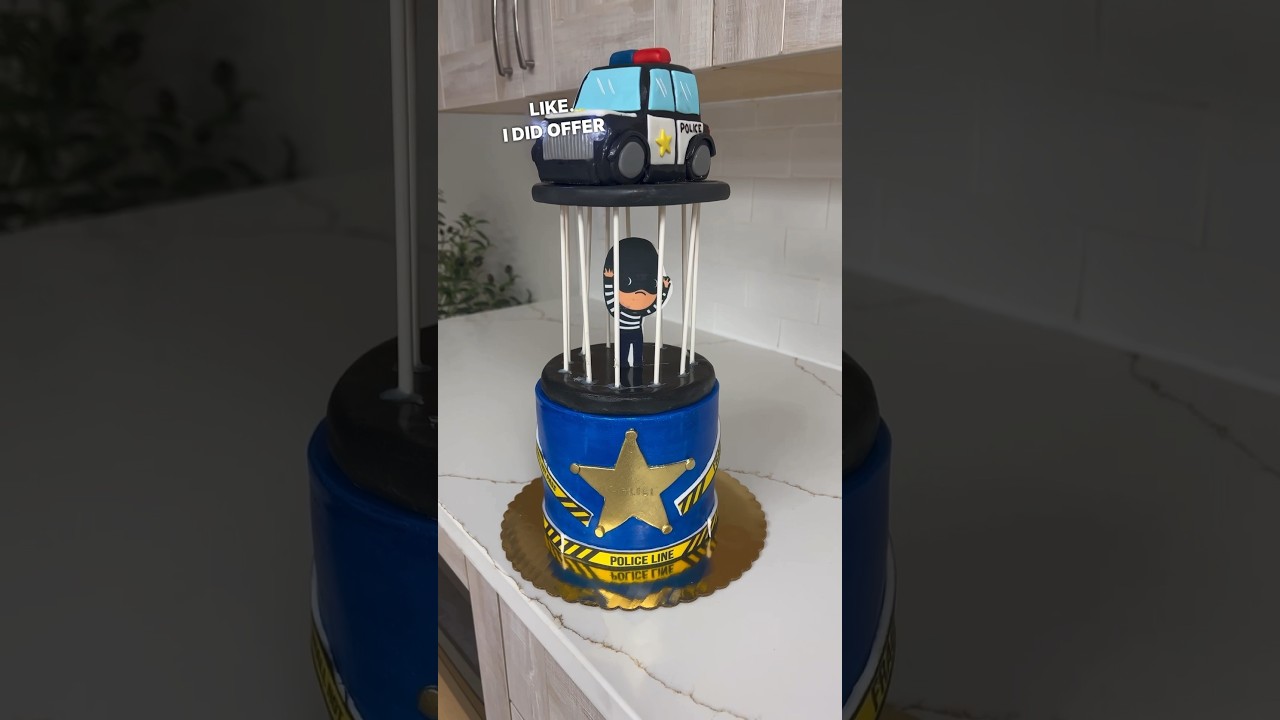 I gave this cake away before the topper went bad