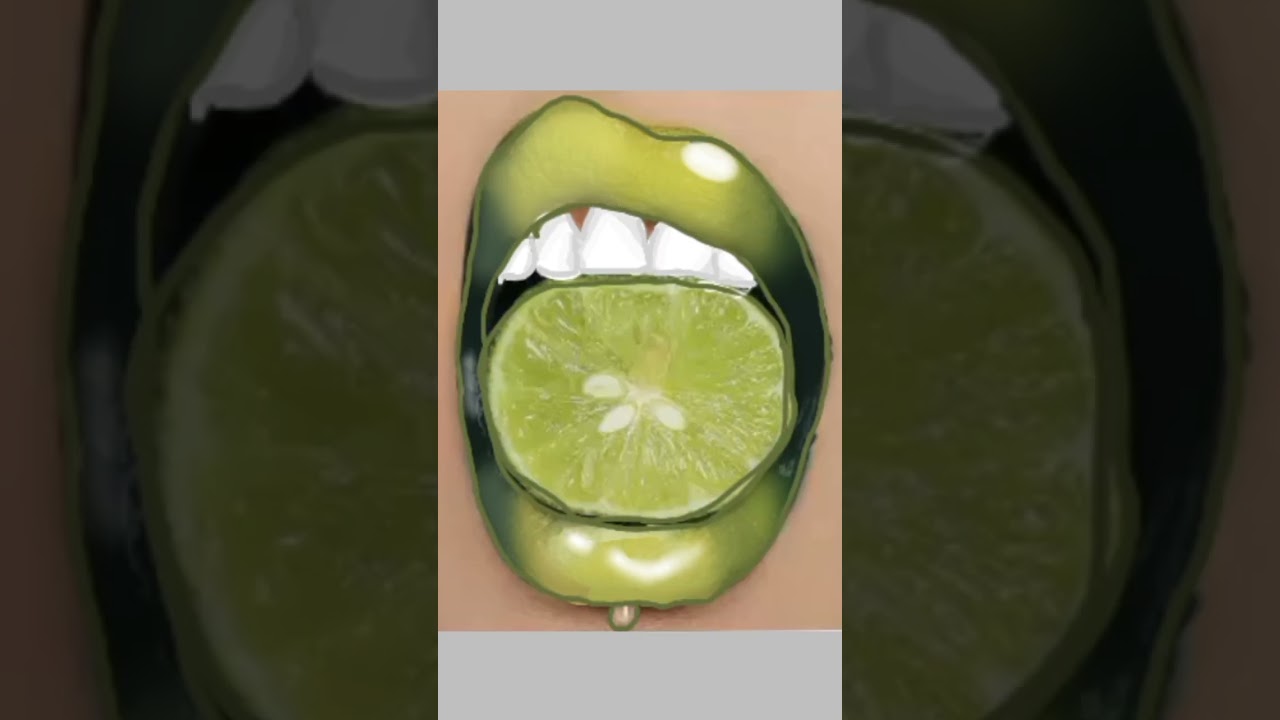just drew the Lemonade lips on Ibis Paint X💋💚💅 #gimmemylime #rip #sophia #lemonade