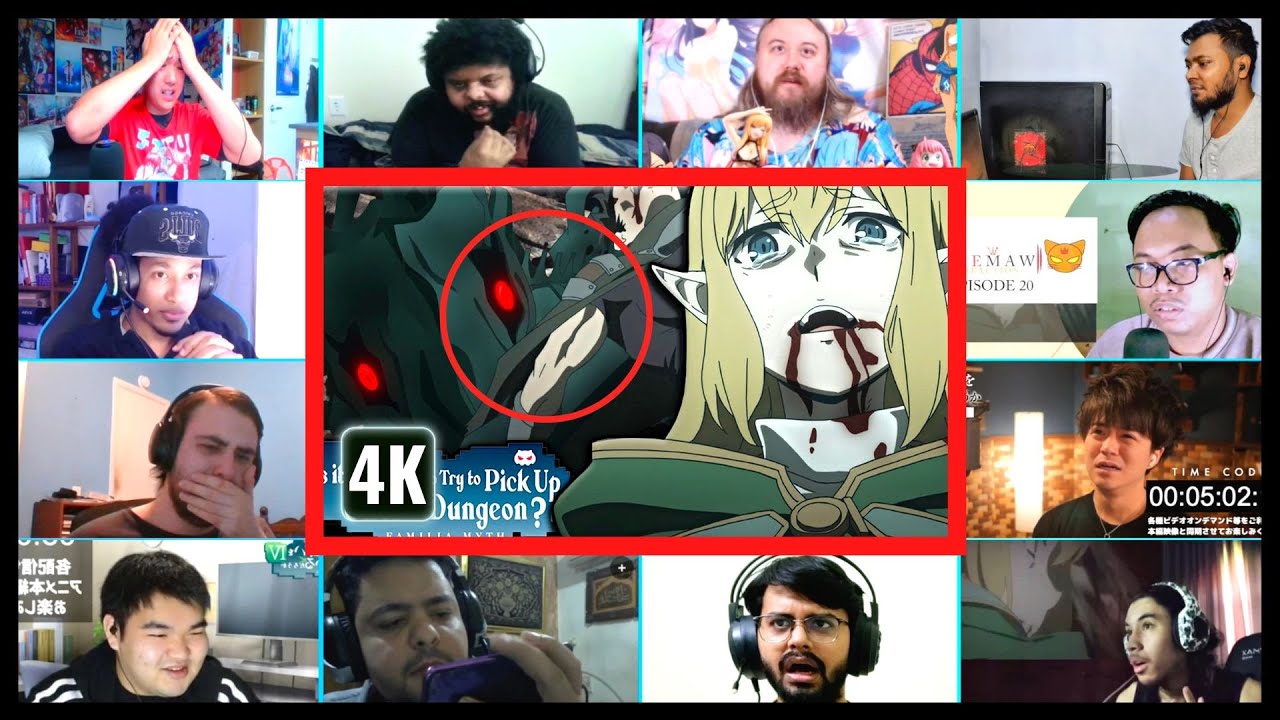 DanMachi Season 4 Episode 20 Mega Reaction Mashup -DanMachi Latest Episode Reaction Mashup #danmachi