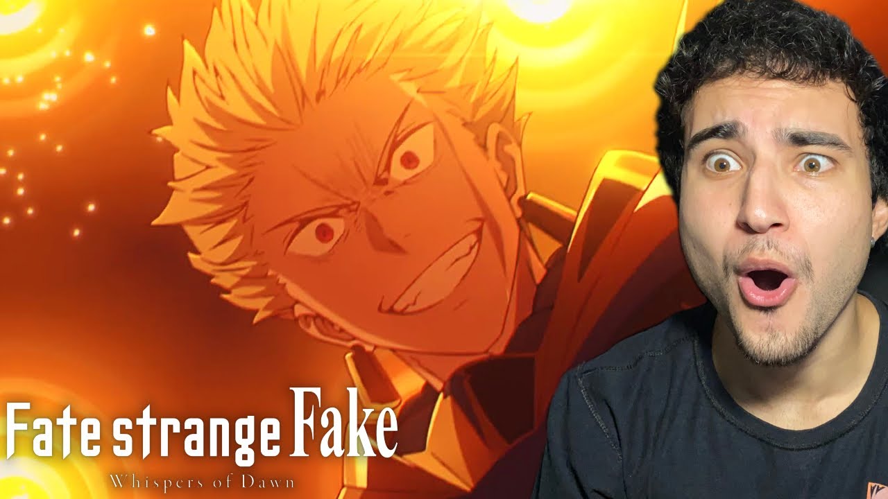 GILGAMESH!! ASSISTINDO FATE PELA PRIMEIRA VEZ - React Fate/Strange Fake: Whispers of Dawn