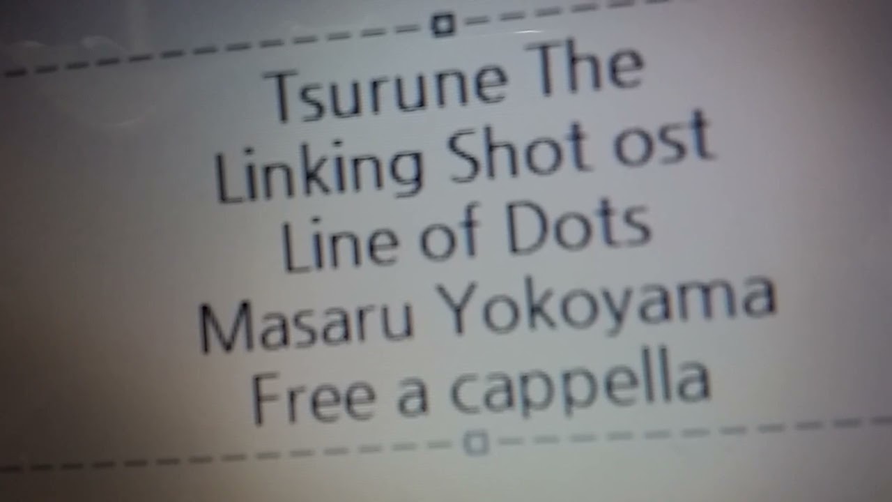 ツルネ －つながりの一射－ OST - Line of Dots - 横山 克 Free a cappella フリーアカペラ