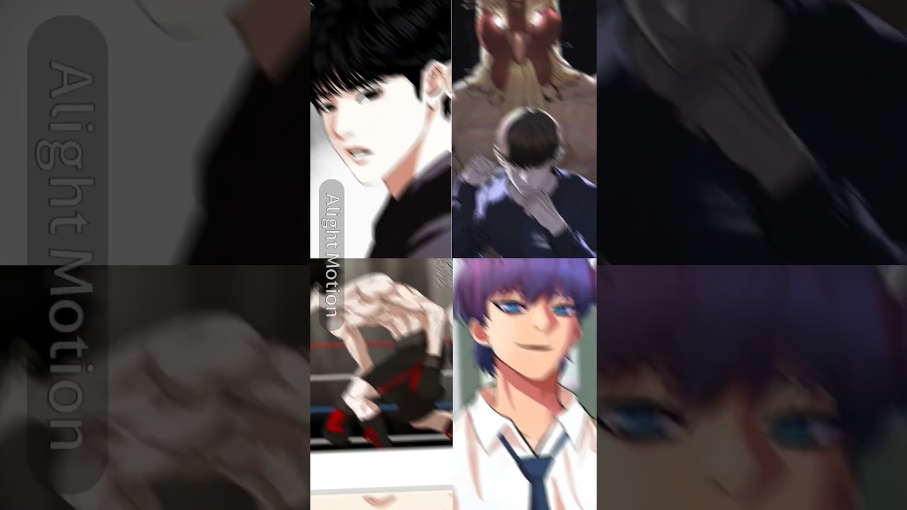 4画面編集 #lookism #外見至上主義 #ランダムチャットの彼女#ザボクサー #webtoon #喧嘩独学