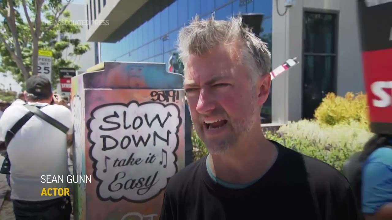 'Guardians' star Sean Gunn calls out Disney CEO from picket line