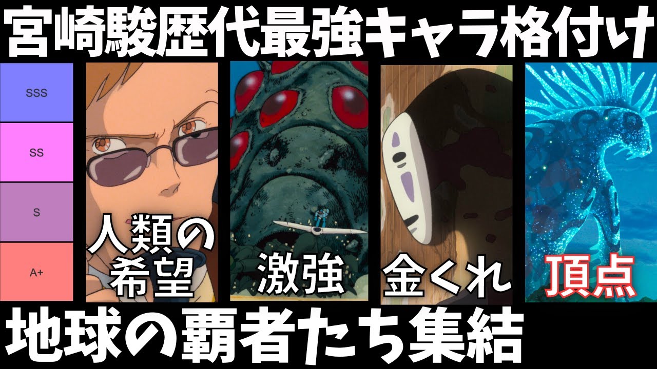 【後編】宮崎駿作品の最強キャラを考察してみた【格付け】【スタジオジブリ】【千と千尋の神隠し】【ハウルの動く城】【もののけ姫】【天空の城ラピュタ】【風の谷のナウシカ】【君たちはどう生きるか】