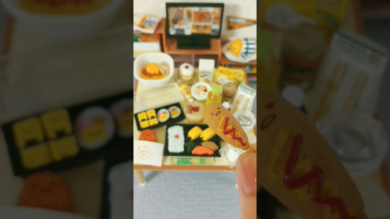 【ぐでたま24hコンビニ🏪】#リーメント #ミニチュア #サンリオ #ぐでたま #コンビニ #rement #miniature #sanrio #toys #shorts