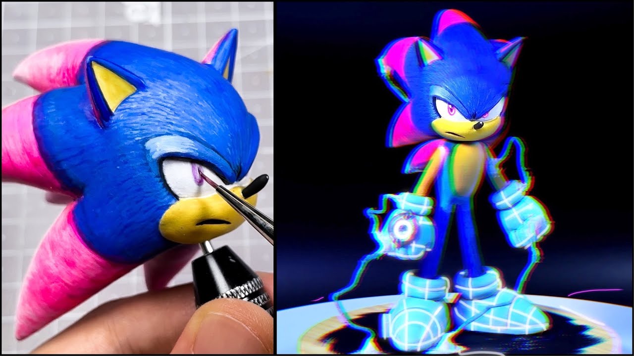 Create Paradox Prism Sonic with Clay / Netflix Sonic Prime [kiArt]