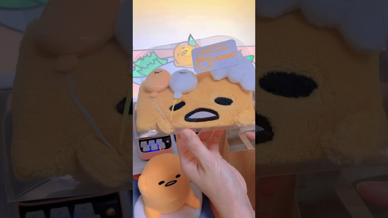 ぐでたま🥚🍳10周年おめでとう！ぐでたま 10th アニバーサリーショップでぐでたまヘアバンド買ってきたよ#shorts