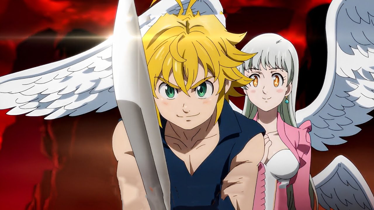 七つの大罪 |エリザベスの命を危惧したメリオダスは剣を抜き、彼女を守るために立ち上がった。|Meliodas drew her sword and stood to protect Elizabeth