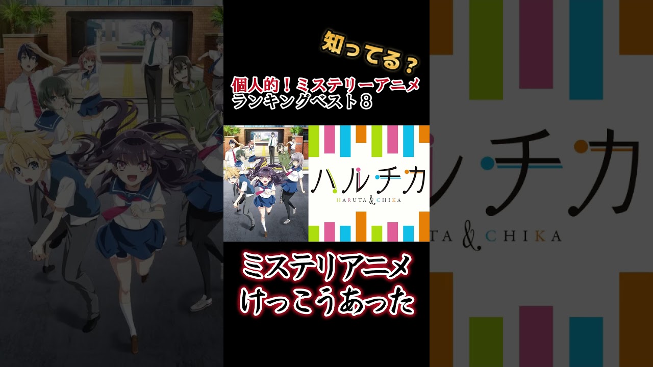 【キッズは知らない】個人的！ミステリアニメランキングベスト８【異論は認める】 #shorts