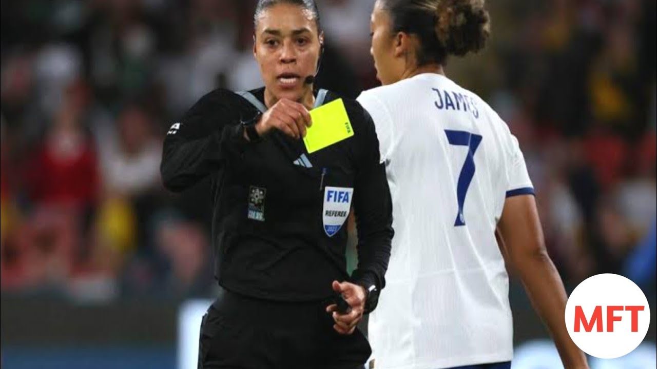 A step too far.  Lauren James  shown a red card  in England's  Women's World  Cup win over Nigeria