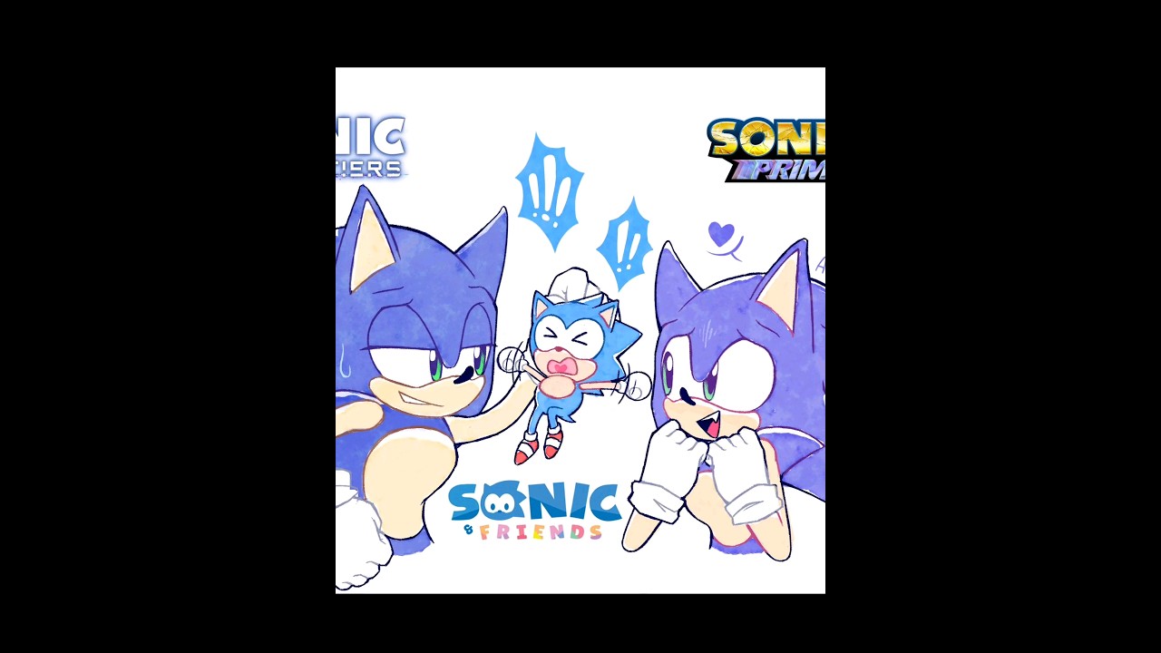 Sonic (Frontiers) y Sonic (Prime) Conocen a Sonic (Friends) | Mini Cómic-Dub #sonicthehedgehog