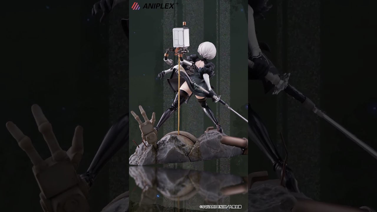 NieR:Automata Ver1.1a 2B 1/7スケールフィギュア【ANIPLEX+で予約受付中】 #ニーア #NieR #ニーアオートマタ #shorts