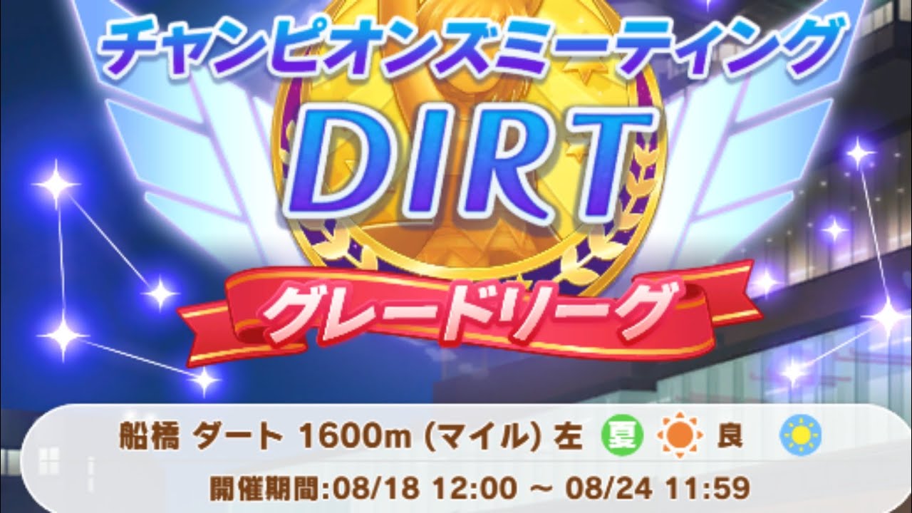 ウマ娘　Aグループ決勝　俺のDIRT杯