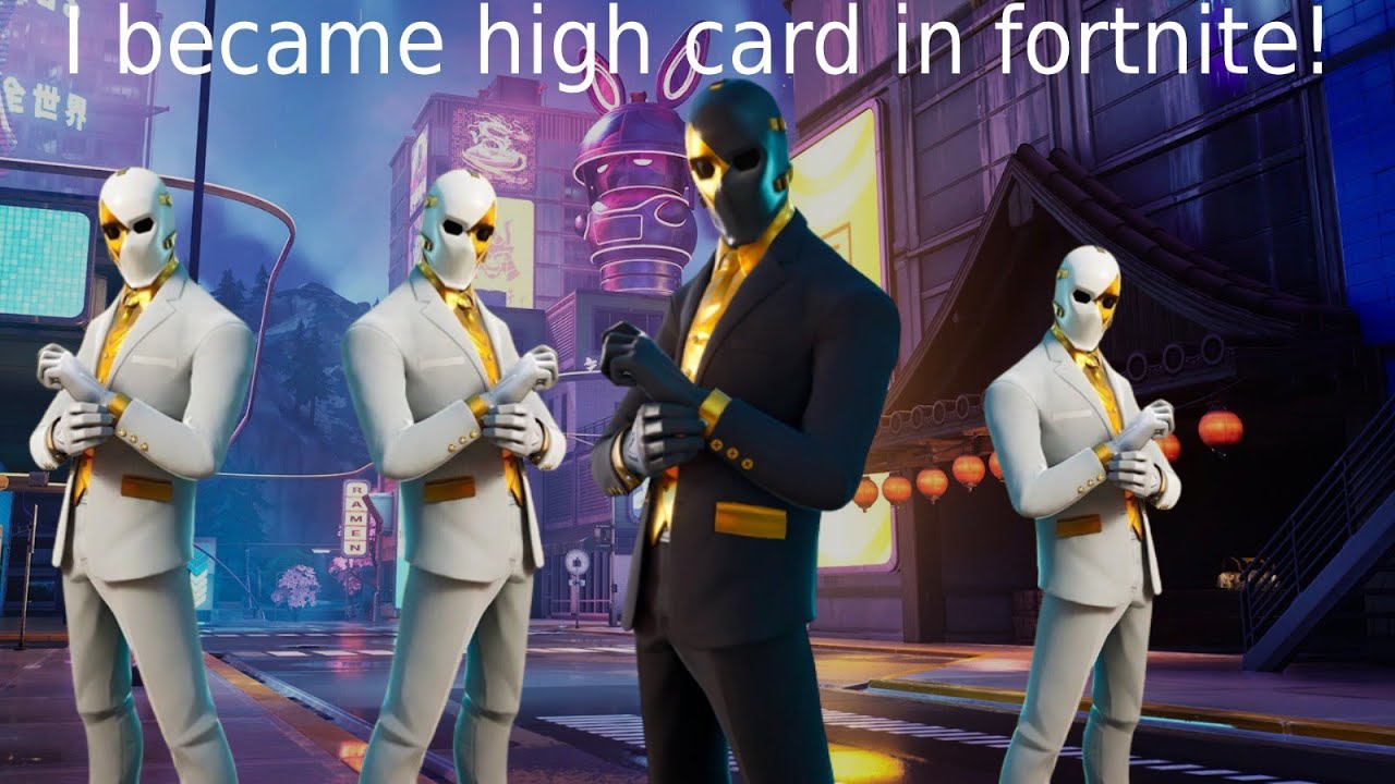 I became the high card boss in fortnite!