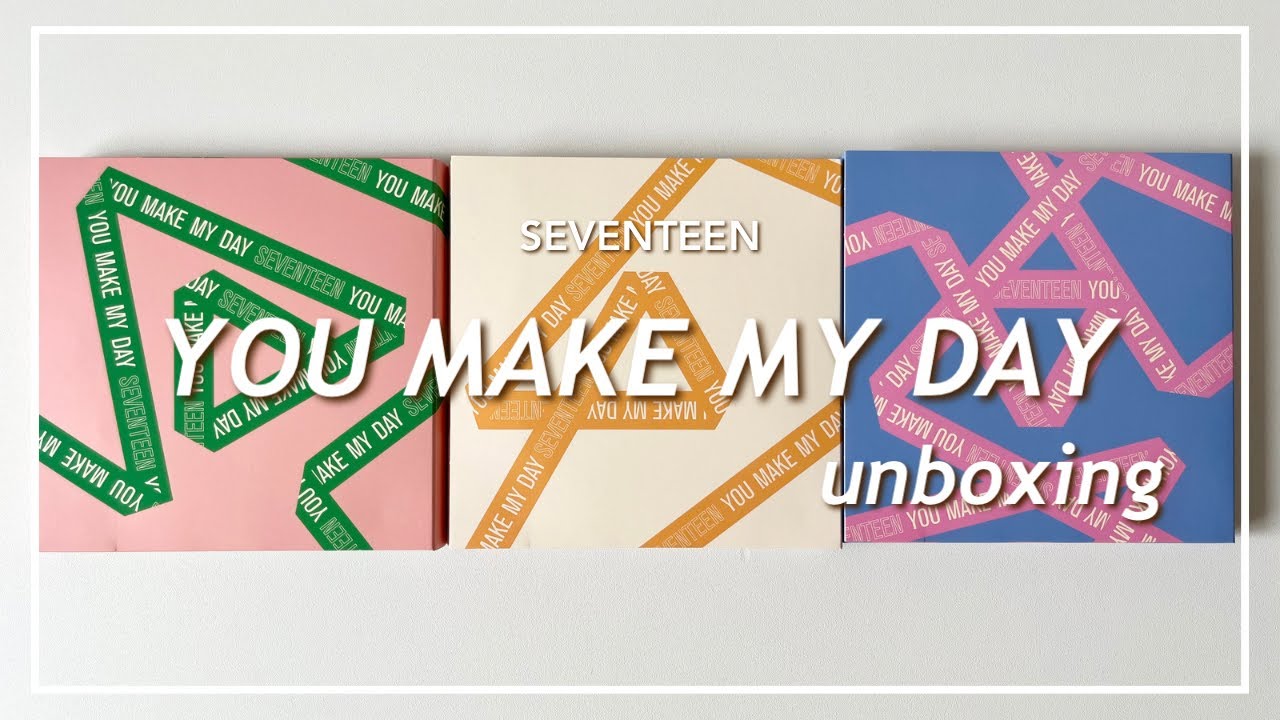 SEVENTEEN ￤ YOU MAKE MY DAY unboxing 💎 ￤ セブチ ymmd 過去アルバム CD開封動画 ⸝⋆　︴ 세븐틴 개봉 동영상 carat vlog