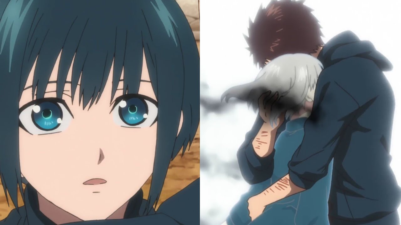 Hyouma hugs botan and bring back botan ~ MONOGATARI SEASON 2