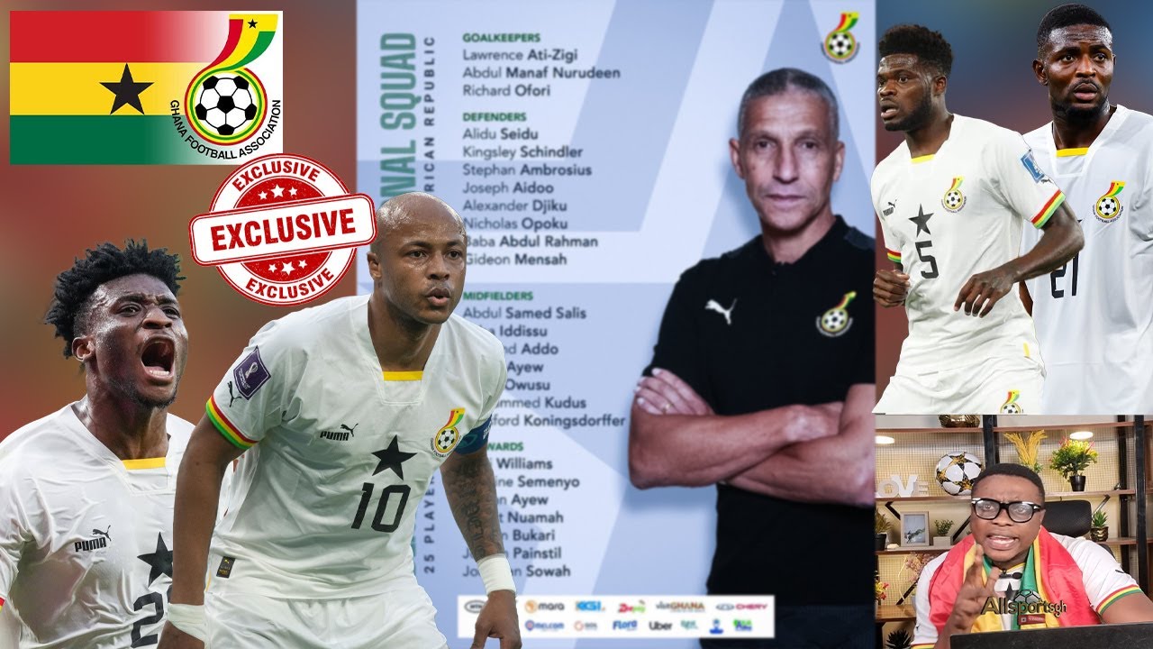 BLACK STARS CALL UP VS CENTRAL AFRICAN, WHY DEDE AYEW IS PART, NO PARTEY, ASHIMERU AND OTHERS