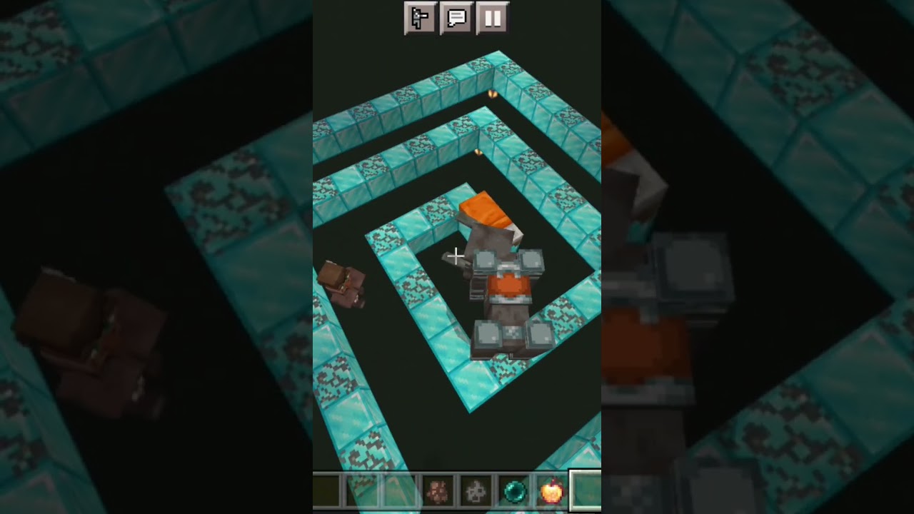 Minecraft but Will the Villager be able to sleep while the Revenger is there? #shorts