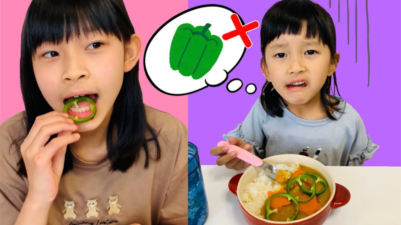 【寸劇】ママとケンカでつむちゃんが家出しちゃった！　「やさい嫌い」ピーマンたべれるかな？
