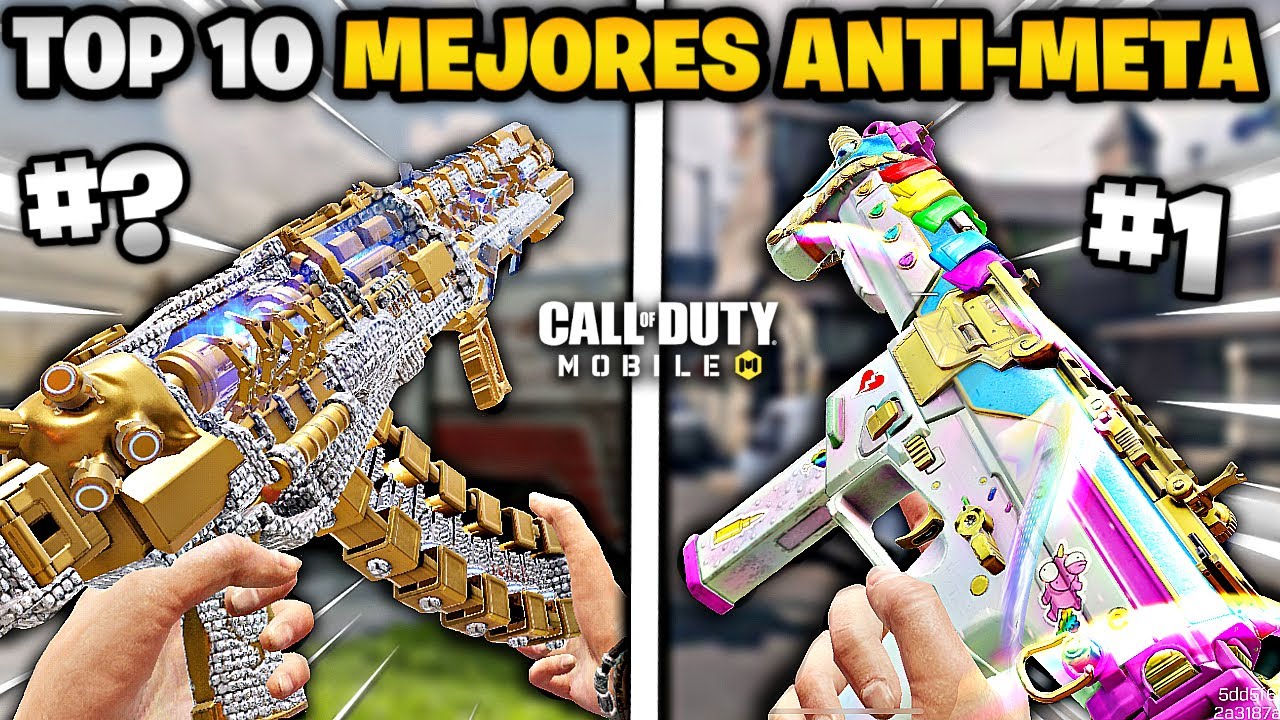 LAS 10 MEJORES ARMAS ANTI-META PARA RANKED EN LA NUEVA TEMPORADA COD MOBILE / TEMPORADA 9 COD MOBILE