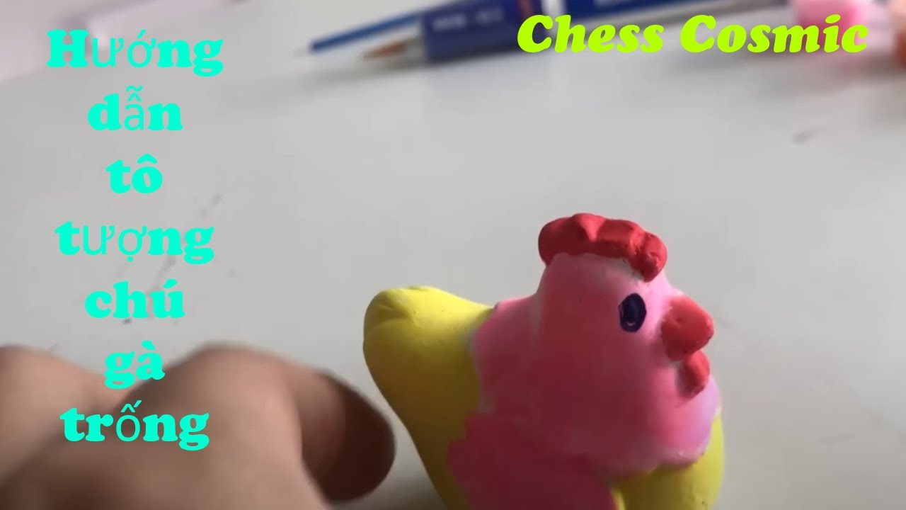 Chess Cosmic | Hướng dẫn tô tượng chú gà trống