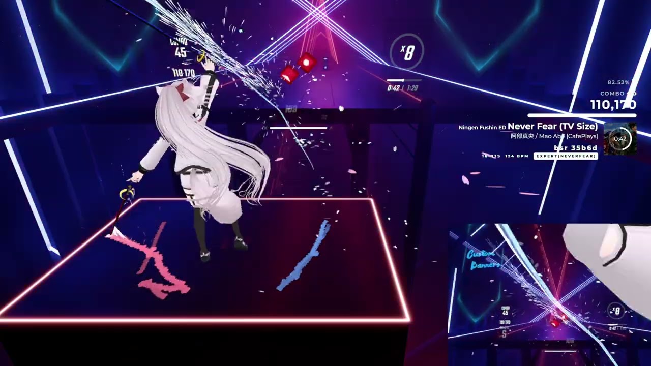 阿部真央 / Never Fear - 人間不信の冒険者たちが世界を救うようです ED - Expert [BEAT SABER]