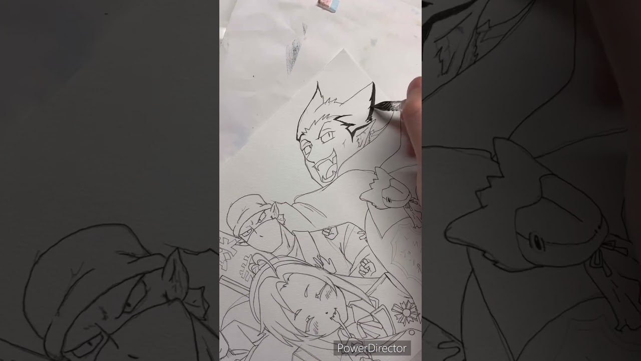 吸血鬼すぐ死ぬ（ファンアート）ペン入れ