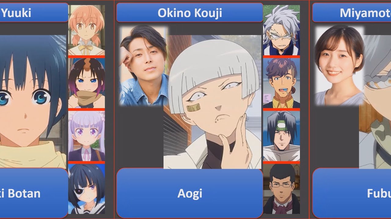 Mononogatari Season 1-2 Voice Actors Seiyuu 声優