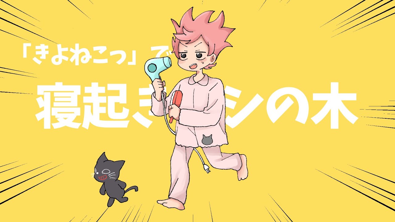 【きよねこっ】寝起きヤシの木/描いてみた【未完成】