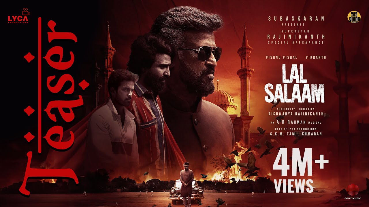 LAL SALAAM - Teaser | Rajinikanth | Aishwarya| Vishnu Vishal| Vikranth| AR Rahman| Subaskaran| Lyca