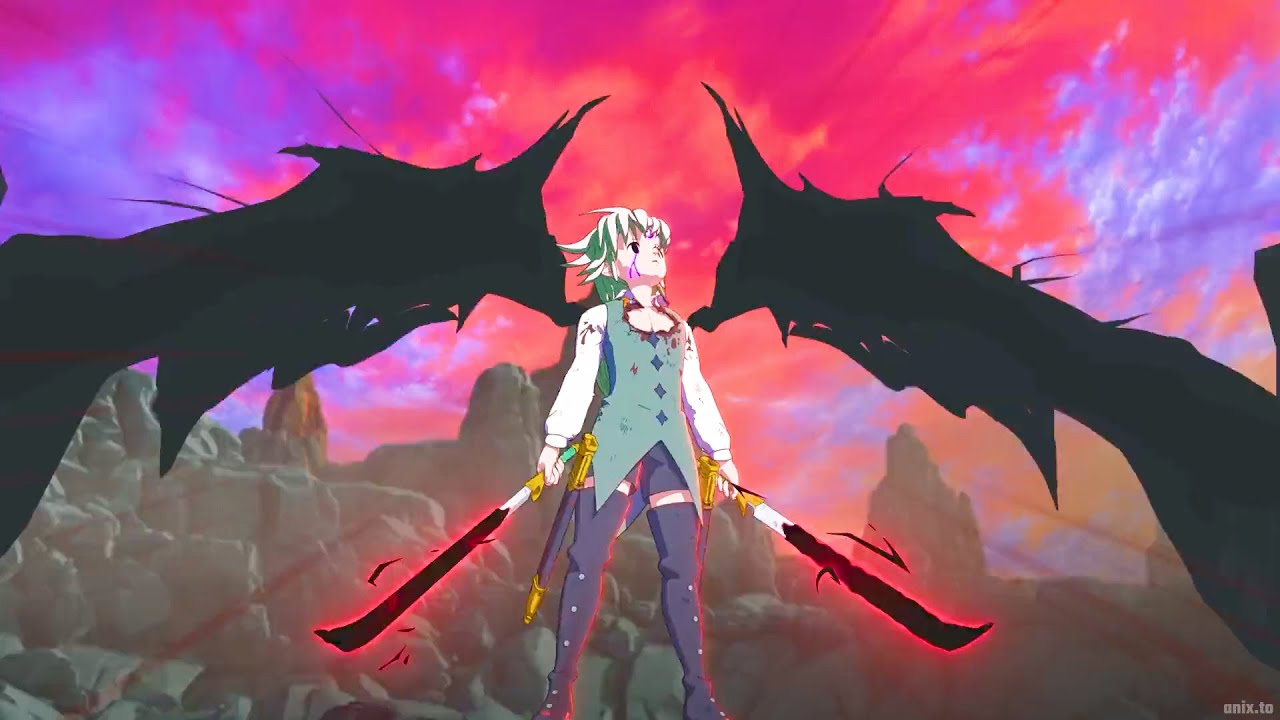 七つの大罪 怨嗟のエジンバラ - Tristan fights to break Deathpierce's curse, Tristan vs Lancelot