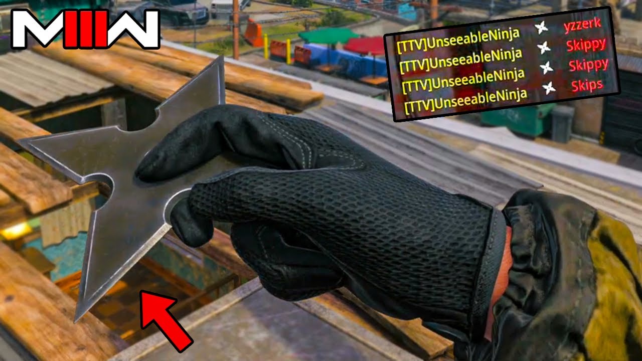 NINJA STARS in MW3 (Throwing Star Gameplay)